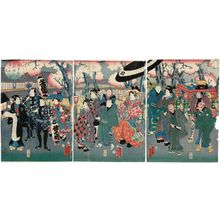 Utagawa Kunisada II: Asakusa keidai ningyo sakurabana... - Museum of Fine Arts