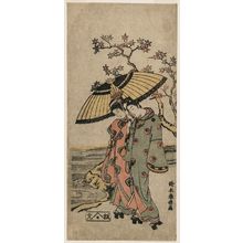 Suzuki Harunobu: Couple Sharing an Umbrella - Museum of Fine Arts