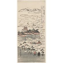 鈴木春信: Clearing Weather at Awazu (Awazu seiran), second state, from the series Eight Views of Ômi (Ômi hakkei no uchi) - ボストン美術館