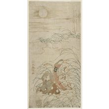 鈴木春信: Lovers on Musashi Plain, from the series Once a Man... (Mukashi otoko), based on Tales of Ise (Ise monogatari) - ボストン美術館