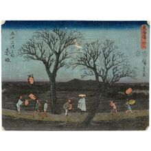 Utagawa Hiroshige: No. 36 - Akasaka, from the series The Tôkaidô Road - The Fifty-three Stations (Tôkaidô - Gojûsan tsugi no uchi) - Museum of Fine Arts