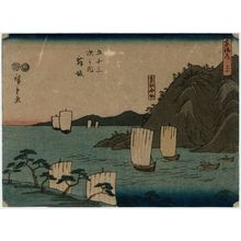 Utagawa Hiroshige, 歌川広重 (Utagawa Hiroshige I)による浮世絵「No. 30 - Maisaka: Imagiri in Tôtômi Province (Tôtômi Imagiri), from the series The Tôkaidô Road - The Fifty-three Stations (Tôkaidô - Gojûsan tsugi no uchi)」