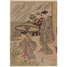 Suzuki Harunobu: Picking Iris in the Rain - Museum of Fine Arts