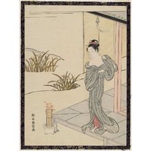 Suzuki Harunobu: Woman in Yukata on a Veranda - Museum of Fine Arts