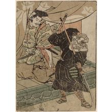 Kitao Shigemasa: Kagekiyo Attempts to Assassinate Yoritomo, from the book Ehon musha waraji (Picture Book: The Warrior's Sandals) - Museum of Fine Arts