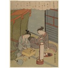 Suzuki Harunobu: Poem by Chûnagon Kanesuke, from an untitled series of Thirty-six Poetic Immortals (Sanjûrokkasen) - Museum of Fine Arts