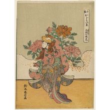 Suzuki Harunobu: Clearing Weather of the Lion Dance (Shakkyô no seiran), from the series Eight Views of Dances in the Modern Style (Imayô odori hakkei) - Museum of Fine Arts