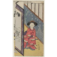 Suzuki Harunobu: Young Woman Eavesdropping on Lovers - Museum of Fine Arts