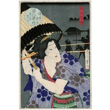 Toyohara Kunichika: Actor Ôtani Shidô, Edo hakkei no uchi - Museum of Fine Arts