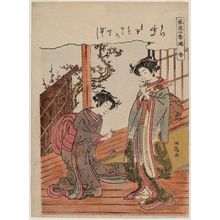 磯田湖龍齋: Spring (Haru), from the series Fashionable Amusements of the Four Seasons (Fûryû shiki asobi) - ボストン美術館