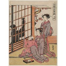 Isoda Koryusai: Shadow Pictures (Kage-e), from the series Hand Tricks of the Four Seasons (Shiki tezuma asobi) - Museum of Fine Arts