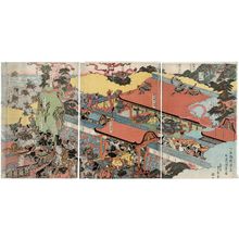 Japanese Print "Ichinotani..." by Utagawa Sadahide, 歌川貞秀 (Utagawa Sadahide)