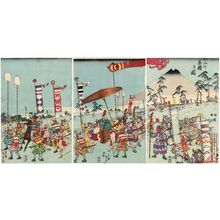 Utagawa Sadahide: The Hunt at Mount Fuji (Fuji no makigari no zu) - Museum of Fine Arts