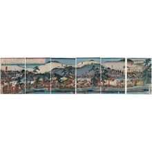Utagawa Sadahide: The Great Battle of Yamasaki (Yamasaki ôgassen no zu) - Museum of Fine Arts