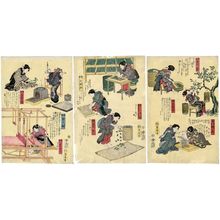 Utagawa Sadahide: Sericulture - Museum of Fine Arts