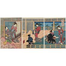 Utagawa Kunisada II: Akashi Genji - Museum of Fine Arts