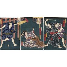 Estampe japonaise "Actors" par Utagawa Kunisada II, 二代歌川国貞 (Utagawa Kunisada II (Toyokuni IV))