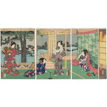 二代歌川国貞: Shiki keshiki no uchi, natsu - ボストン美術館