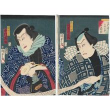 Estampe japonaise "Actors" par Utagawa Kunisada II, 二代歌川国貞 (Utagawa Kunisada II (Toyokuni IV))