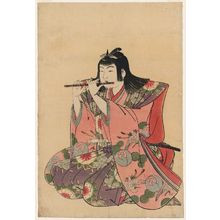 北尾重政: Flute Player, from an untitled set of Five Musicians (Gonin-bayashi) - ボストン美術館