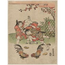 Kitao Shigemasa: Fighting Cocks and Fighting Children - Museum of Fine Arts