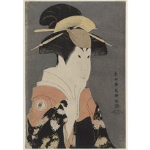 東洲斎写楽: Actor Segawa Tomisaburô II as Yadorigi, Wife of Ôgishi Kurando - ボストン美術館