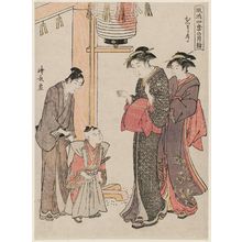 Torii Kiyonaga: The First Month (Mutsumashizuki), from the series Fashionable Monthly Pilgrimages in the Four Seasons (Fûryû shiki no tsuki môde) - Museum of Fine Arts