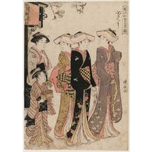 Torii Kiyonaga: The Third Month (Hanamizuki), from the series Fashionable Monthly Pilgrimages in the Four Seasons (Fûryû shiki no tsuki môde) - Museum of Fine Arts