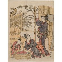 Torii Kiyonaga: Women Washing Clothes - Museum of Fine Arts