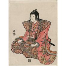 鳥居清長: Chanter, from an untitled set of Five Musicians (Gonin-bayashi) - ボストン美術館
