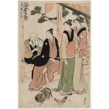 Torii Kiyonaga: A Matchmaking Meeting at a Teahouse by a Shrine - Museum of Fine Arts