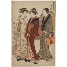 Torii Kiyonaga: The Charms of the Southeast (Tatsumi no en), from the series Contest of Contemporary Beauties of the Pleasure Quarters (Tôsei yûri bijin awase) - Museum of Fine Arts