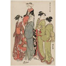 Torii Kiyonaga: The Obitoki Ceremony, from the series Current Manners in Eastern Brocade (Fûzoku Azuma no nishiki) - Museum of Fine Arts