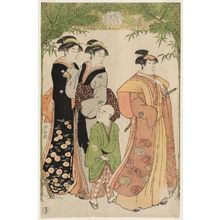 Torii Kiyonaga: Actor Segawa Kikunojô III Making the Ceremonial Rounds at New Year - Museum of Fine Arts