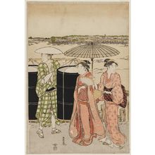 Katsukawa Shuncho: The Honjo Hyapppongui District on the Sumida River - Museum of Fine Arts