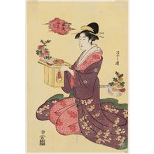 Hosoda Eishi: Chrysanthemum Festival, from the series Fashionable Five Festivals (Fûryû gosekku) - Museum of Fine Arts