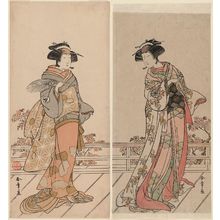 Katsukawa Shunsho: Actors Nakamura Tomijûrô (R) and Iwai Hanshirô IV (L) - Museum of Fine Arts