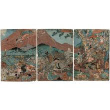 Utagawa Kuniyoshi, 歌川国芳 (Utagawa Kuniyoshi)による浮世絵「Lord Yoritomo's Hunt at Mount Fuji (Yoritomo kô Fuji no mikari no zu)」