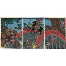 Utagawa Kuniyoshi: Sangokushi: Chôhan hashi no zu - Museum of Fine Arts