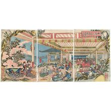 歌川国芳: The Drinking Party of the Shutendôji at Mount Ôe (Ôeyama Shutendôji shuen no zu) - ボストン美術館