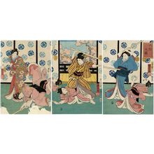 Estampe japonaise "Picture of Dolls (Ningyô no zu)" par Utagawa Kuniyoshi, 歌川国芳 (Utagawa Kuniyoshi)