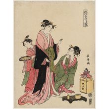 長喜: The Third Month (Hanamizuki), from the series Customs of the FIve Festivals (Fûzoku Gosekku) - ボストン美術館