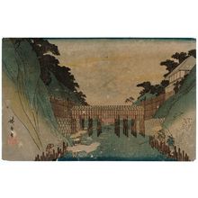 Utagawa Hiroshige: View of Ochanomizu (Ochanomizu no zu), from the series Famous Places in the Eastern Capital (Tôto meisho) - Museum of Fine Arts