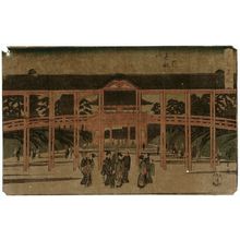 歌川広重: Tôeizan Temple at Ueno (Ueno Tôeizan), from the series Famous Places in the Eastern Capital (Tôto meisho) - ボストン美術館