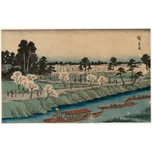 Utagawa Hiroshige: Azuma Wood (Azuma no mori), from the series Famous Places in the Eastern Capital (Tôto meisho) - Museum of Fine Arts