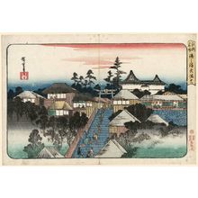 Utagawa Hiroshige: Tenmangû Shrine at Yushima (Yushima Tenmangû), from the series Famous Places in Edo (Kôto meisho) - Museum of Fine Arts
