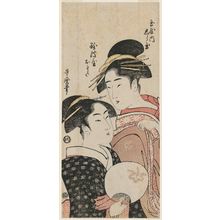 Kitagawa Utamaro: Shiratama of the Tamaya and Naniwaya Okita - Museum of Fine Arts