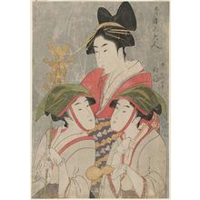 Kitagawa Utamaro: Three Beauties of the Yoshiwara (Seirô san bijin) - Museum of Fine Arts