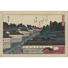 Utagawa Hiroshige: View of Kasumigaseki (Kasumigaseki no kei), from the series Famous Places in Edo (Edo meisho) - Museum of Fine Arts