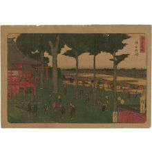 Utagawa Hiroshige: Kanda Myôjin Shrine (Kanda Myôjin), from the series Famous Places in Edo (Edo meisho) - Museum of Fine Arts